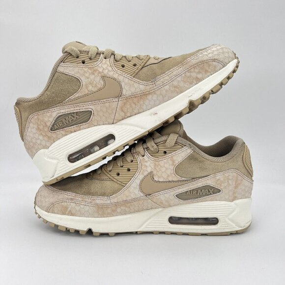 Nike Air Max 90 Linen Sail Snake" 896497-200 Women Size 8.5 Running Old Fashion - Picture 9 of 12